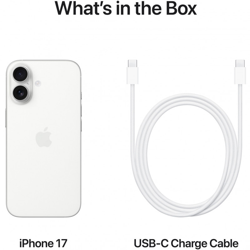 Smartphone Apple iPhone 17, 256 GB, 5G, alb