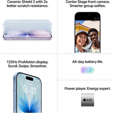 Smartphone Apple iPhone 17, 512 GB, 5G, culoare lavandă