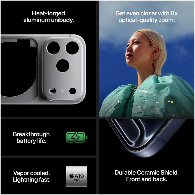 Smartphone Apple iPhone 17 Pro, 256 GB, 5G, Cosmic Orange