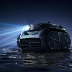 Robot fără fir pentru piscine Wybot C2 Pro Vision, 65 W, 180 min, 200 m², cameră AI, filtrare dublă, funcții autonome, negru