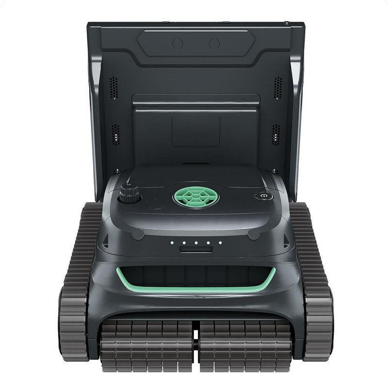 Robot fără fir pentru piscine Wybot S2 Pro, 91 W, 210 min, 300 m², filtrare dublă, stație de încărcare, giroscop, negru