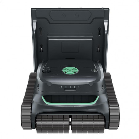 Robot fără fir pentru piscine Wybot S2 Pro, 91 W, 210 min, 300 m², filtrare dublă, stație de încărcare, giroscop, negru