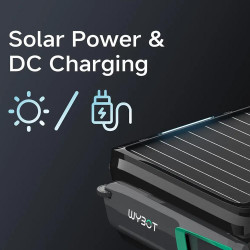 Skimer pentru curățarea suprafeței apei din piscine Wybot F1, alimentare solară / DC, până la 8 ore, 7 l, aplicație mobilă, negru