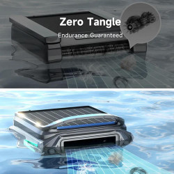 Skimer pentru curățarea suprafeței apei din piscine Wybot F1, alimentare solară / DC, până la 8 ore, 7 l, aplicație mobilă, negru