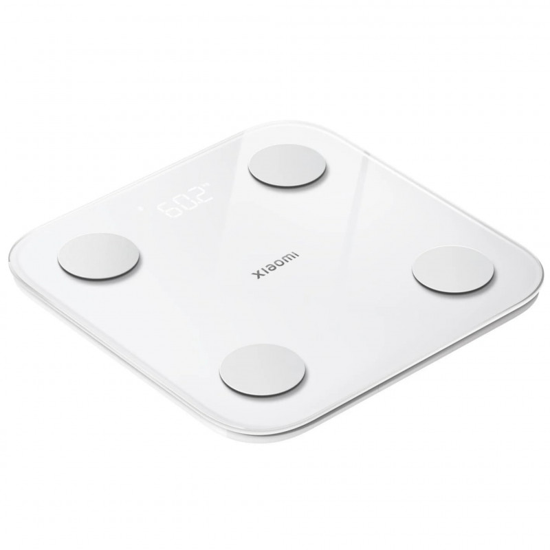 Cantar digital inteligent Xiaomi Body Composition Scale S400, Pana la 150 kg, Bluetooth,Masurare puls, Mod pentru bebelusi, Alb/Gri