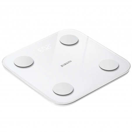 Cantar digital inteligent Xiaomi Body Composition Scale S400, Pana la 150 kg, Bluetooth,Masurare puls, Mod pentru bebelusi, Alb/Gri