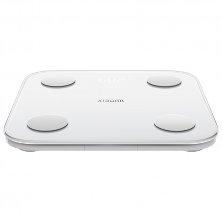 Cantar digital inteligent Xiaomi Body Composition Scale S400, Pana la 150 kg, Bluetooth,Masurare puls, Mod pentru bebelusi, Alb/Gri