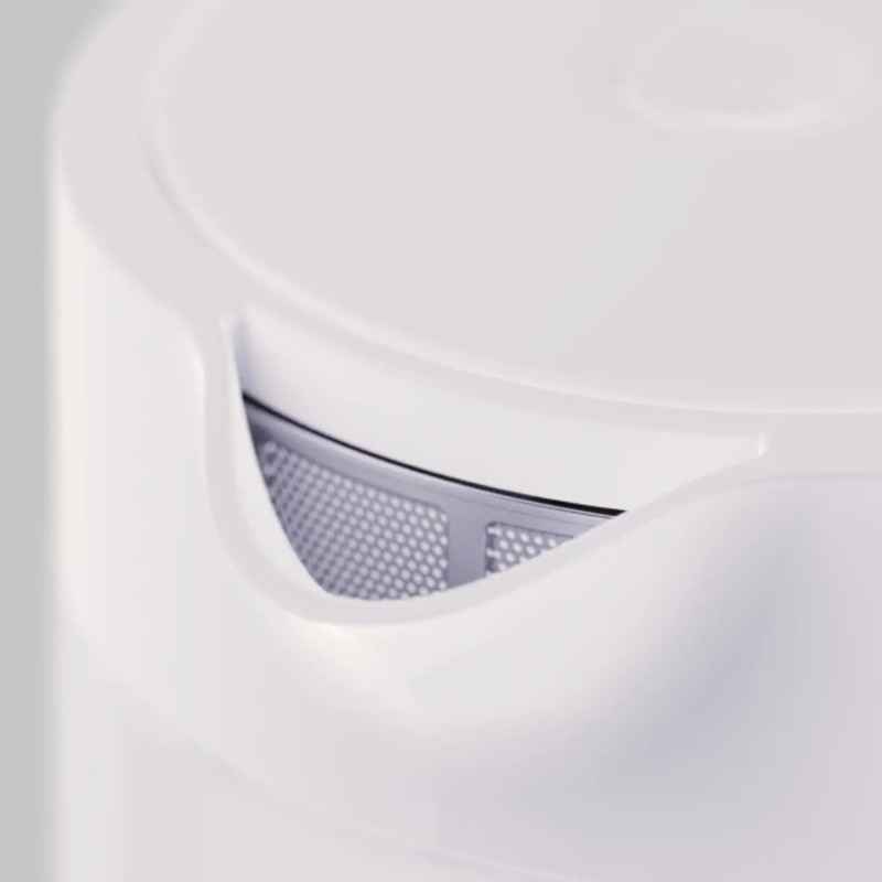 Fierbător electric AENO AEK0005, 2200 W, 1,7 l, 40-100 °C, bază rotativă la 360°, STRIX, afișaj LED, filtru, alb