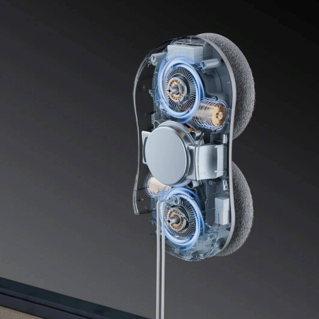 Robot de spălat geamuri HUTT DDC55 Pro, 5400 Pa, 150 m², senzori AI, algoritm inteligent, alb