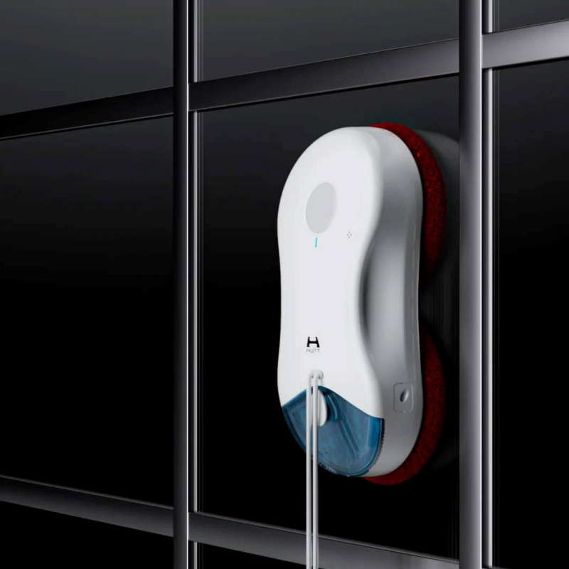 Robot de spălat geamuri HUTT DDC55 Pro, 5400 Pa, 150 m², senzori AI, algoritm inteligent, alb