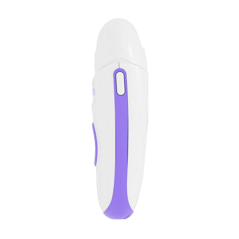 Aparat de epilat 3 în 1 Beautifly Compact Silk Epil, 60 min, 2 viteze, pentru piele umedă/uscată, USB-C, alb/violet