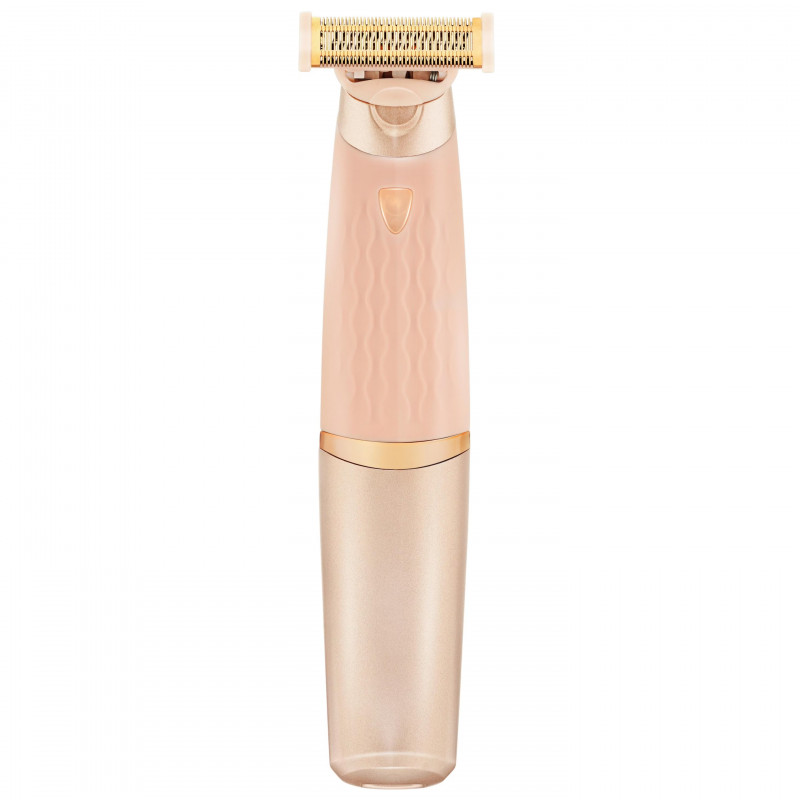 Aparat electric de ras pentru corp Beautifly Silky Skin Epil, 180 min, lamă de 18K, utilizare pe piele uscată/umedă, roz/auriu