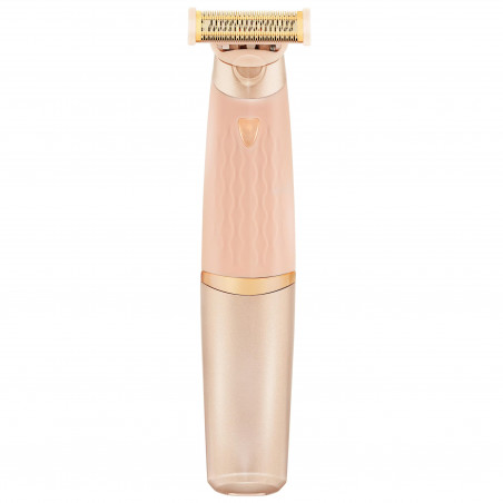 Aparat electric de ras pentru corp Beautifly Silky Skin Epil, 180 min, lamă de 18K, utilizare pe piele uscată/umedă, roz/auriu