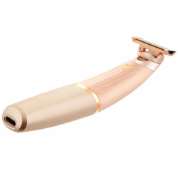 Aparat electric de ras pentru corp Beautifly Silky Skin Epil, 180 min, lamă de 18K, utilizare pe piele uscată/umedă, roz/auriu