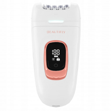 Epilator 3in1 MultiSmooth Epil, 60 min, 2 viteze, Piele umedă/uscată, Ecran LCD, USB-C/A, Alb/Auriu