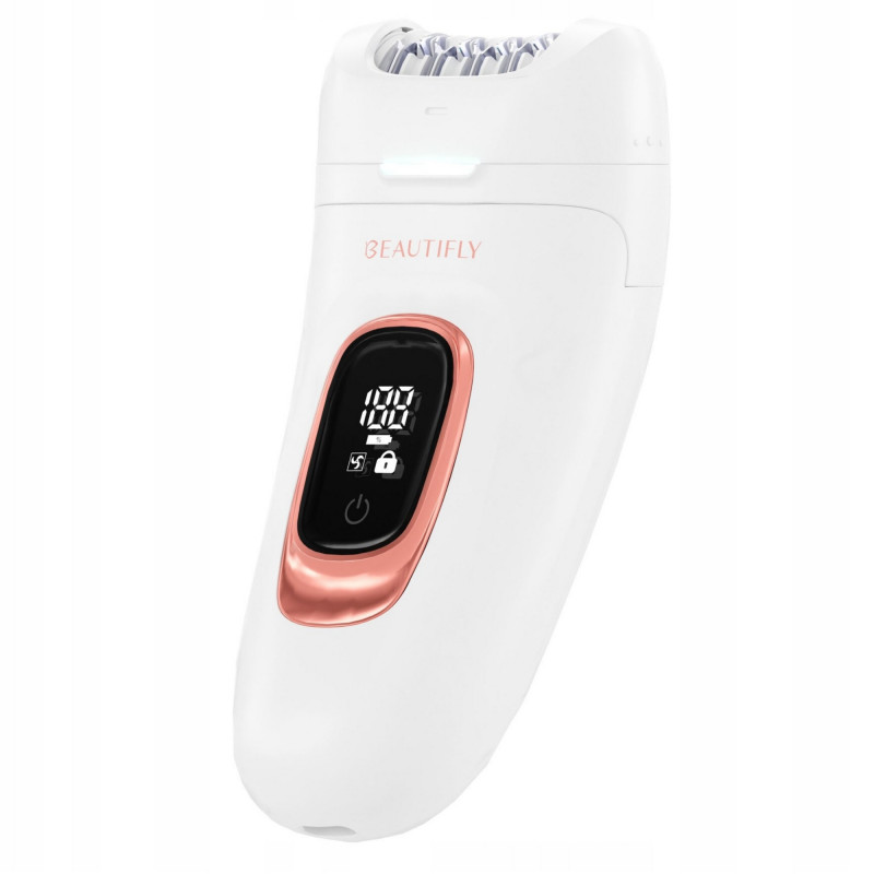 Epilator 3in1 MultiSmooth Epil, 60 min, 2 viteze, Piele umedă/uscată, Ecran LCD, USB-C/A, Alb/Auriu