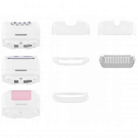 Epilator 3in1 MultiSmooth Epil, 60 min, 2 viteze, Piele umedă/uscată, Ecran LCD, USB-C/A, Alb/Auriu