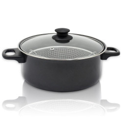 Oală cu coș de prăjit și...