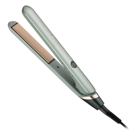 Placă de îndreptat părul Remington Botanicals S5860, 150-230 °C, 10 setări de temperatură, BotaniCare, Advanced Ceramic, Plăci cu extract de microbalsamuri, Verde