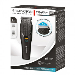 Aparat de tuns Remington HC3000 POWER X3, 45 min, motor V3, 0,5 mm – 2,4 cm, lame autoascuțitoare din oțel japonez, negru