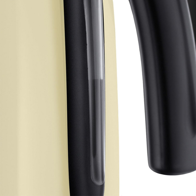 Ceainic electric Russell Hobbs Colours Plus Classic Cream 20415-70, 2400 W, 1,7 l, Fierbere rapidă, Element de încălzire ascuns, Bază rotativă la 360°, Indicator, Culoare crem