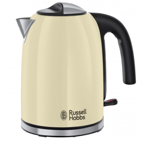 Ceainic electric Russell Hobbs Colours Plus Classic Cream 20415-70, 2400 W, 1,7 l, Fierbere rapidă, Element de încălzire ascuns, Bază rotativă la 360°, Indicator, Culoare crem