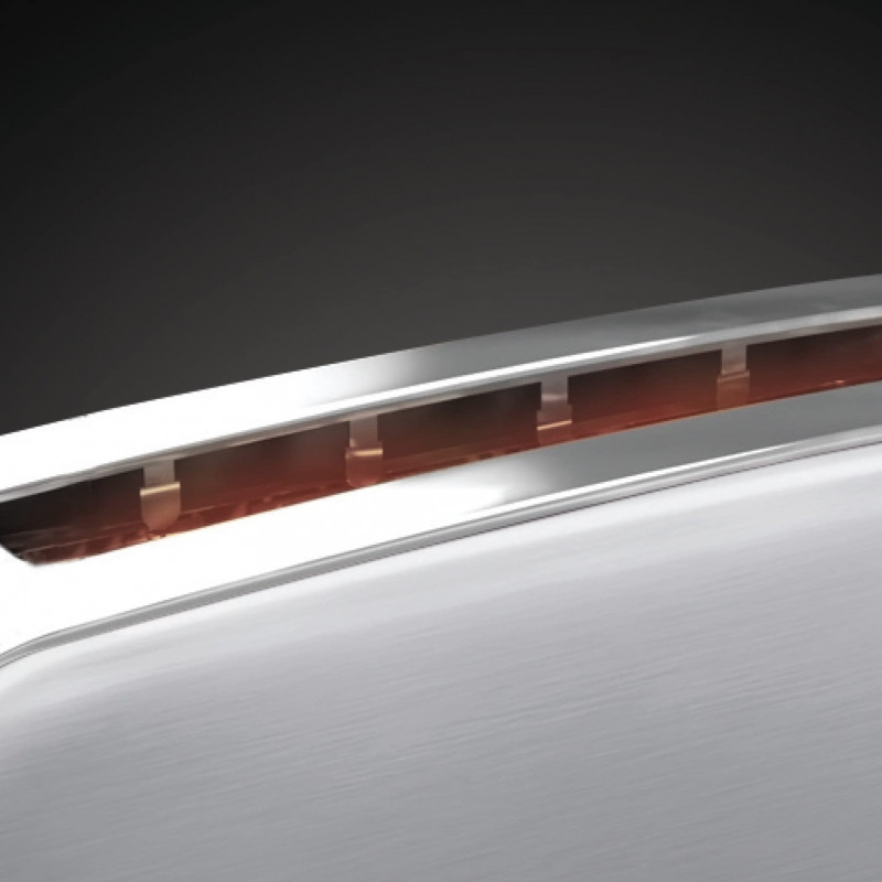 Prăjitor de pâine Russell Hobbs Adventure Oxford 21396-56, 1200 W, 2 felii, 1 compartiment, 6 niveluri de prăjire, Tava pentru firimituri, Oțel inoxidabil