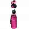 Sticlă filtrantă pentru apă Aquaphor City 160028, 350 ml, Tritan, Cărbune activ, Aqualen, Capac cu închidere, Roz