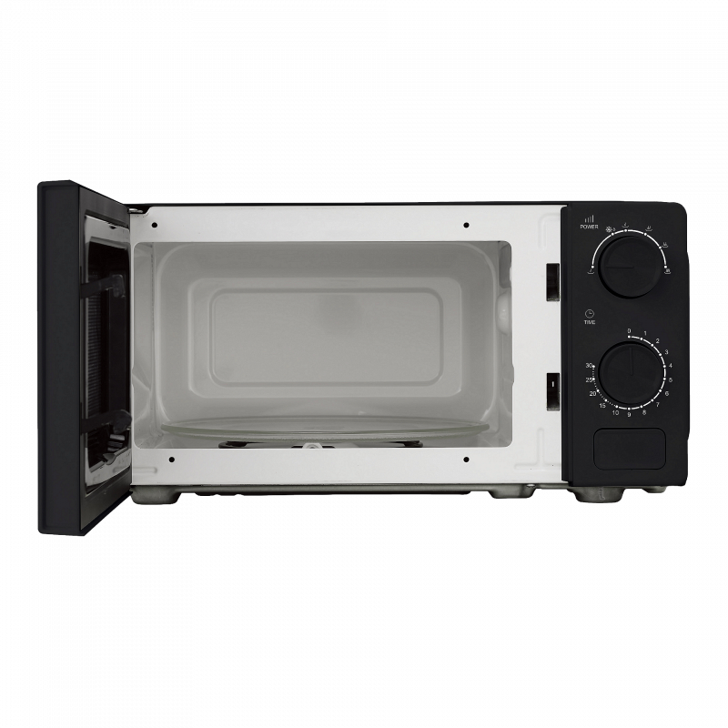 Cuptor cu microunde Kumtel HM-20, 600 W, 17 l, 6 trepte, Timer, Functie de decongelare, Negru