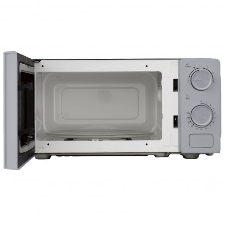 Cuptor cu microunde Kumtel HM-21, 600 W, 17 l, 6 trepte, Timer, Functie de decongelare, Gri