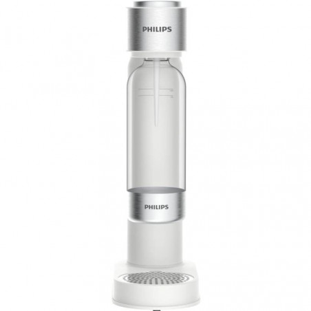 Aparat de carbonatare a apei Philips GoZero ADD4902WH/10, 1 l, Reglare a nivelului de carbonatare, Supapă de siguranță, Manual, Carcasă din oțel, Alb mat