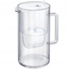 Cana filtrare apa Aquaphor Glass 120021, 2,5 l, Sticla, Contor, Filtru cu magneziu, Alb