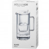 Cana filtrare apa Aquaphor Glass 120021, 2,5 l, Sticla, Contor, Filtru cu magneziu, Alb