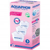 Set 3 filtre apa pentru cana Aquaphor MAXFOR+ Mg 220006, 200 l, Alb