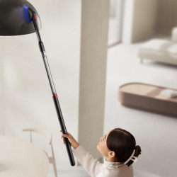 Aspirator vertical Dyson PencilVac Fluffycones 492689-01, 55 AW, 30 min, 80 ml, 140000 Hyperdymium™, design ultra-subțire, iluminare LED, negru