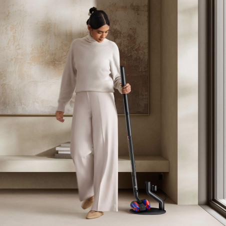 Aspirator vertical Dyson PencilVac Fluffycones 492689-01, 55 AW, 30 min, 80 ml, 140000 Hyperdymium™, design ultra-subțire, iluminare LED, negru