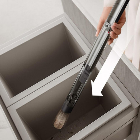 Aspirator vertical Dyson PencilVac Fluffycones 492689-01, 55 AW, 30 min, 80 ml, 140000 Hyperdymium™, design ultra-subțire, iluminare LED, negru