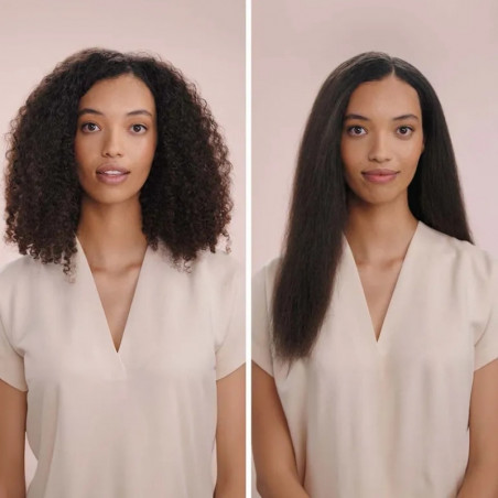 Placă de îndreptat părul Dyson HT01 Airstrait RdVe/Gd 596931-01, 1600 W, max. 140 °C, ionizare, 6 niveluri de temperatură, protejează părul, acoperire din cupru, ecran LCD, roșu catifelat/auriu