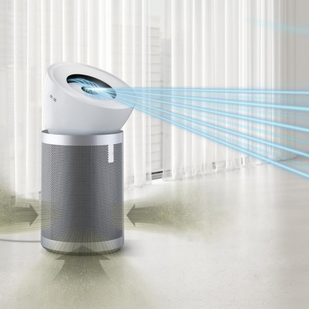 Purificator de aer Dyson Purifier Big+Quiet Formaldehyde BP02 304511-01 Alb/Argintiu, 50 W, 100 m², 90 l/s, 10 viteze, 2 moduri de flux de aer, ecran LCD, funcționare silențioasă, Alb/Argintiu