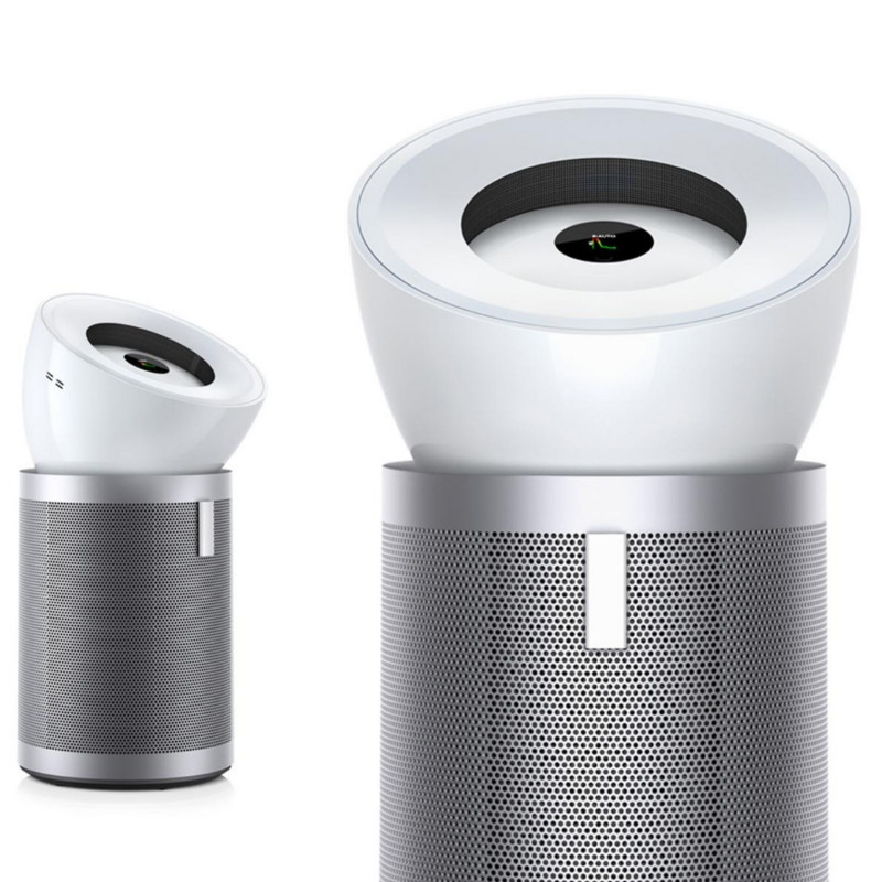 Purificator de aer Dyson Purifier Big+Quiet Formaldehyde BP02 304511-01 Alb/Argintiu, 50 W, 100 m², 90 l/s, 10 viteze, 2 moduri de flux de aer, ecran LCD, funcționare silențioasă, Alb/Argintiu