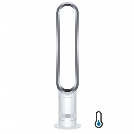 Ventilator Dyson Cool™ AM07 300912-01, 56 W, 500 l/s, 10 viteze, Air Multiplier™, oscilație 70°, temporizator, alb/argintiu