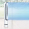Ventilator Dyson Cool™ AM07 300912-01, 56 W, 500 l/s, 10 viteze, Air Multiplier™, oscilație 70°, temporizator, alb/argintiu