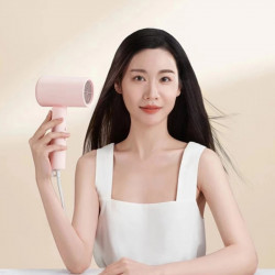 Uscator de par Xiaomi Compact Hair Dryer H101, 1600 W, 2 viteze, Ionizare, Cool Shot, Roz
