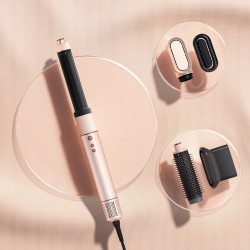 Perie de uscat și coafat/multistylist 6-în-1 Jimmy HF9 Pro, 1300 W, 110.000 rpm, 23 m/s, 3 viteze, senzor inteligent de temperatură, roz