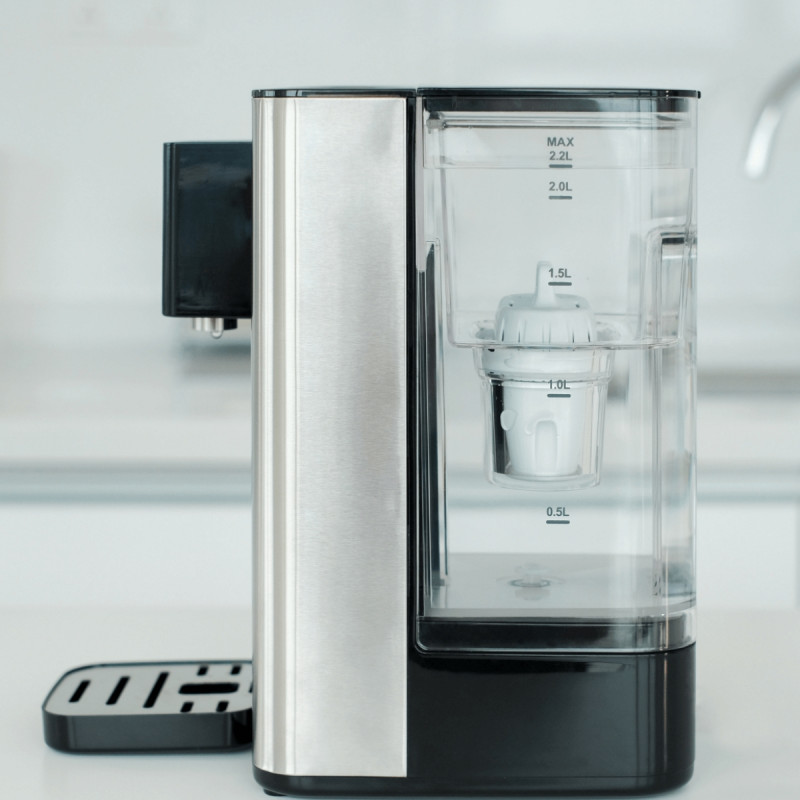 Stație de filtrare și încălzire a apei Philips ADD5906S/10, 2200 W, 2,2 l, 5–38 °C, Micro X-Clean Softening+, inox/negru