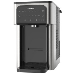 Dozator filtrare, incalzire si racire a apei Philips ADD5980S/10, 2200 W, 0,6 bar, 2,8 l, Micro X-Clean, 5-30 °C, Fara BPA, Inox/Negru