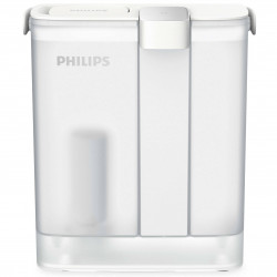Cană cu filtru instant pentru apă Philips AWP2980WH/58, 6 W, 3 l, 1 l/min, 2–38 °C, autonomie de 30 de zile, alb