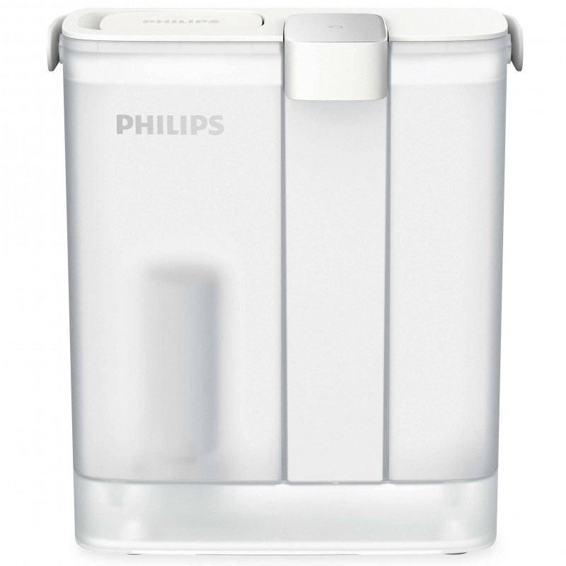 Cană cu filtru instant pentru apă Philips AWP2980WH/58, 6 W, 3 l, 1 l/min, 2–38 °C, autonomie de 30 de zile, alb