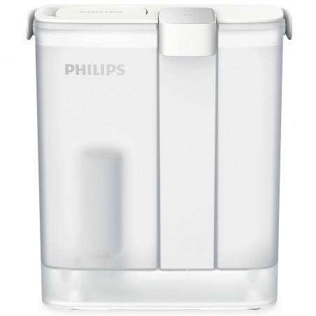 Cană cu filtru instant pentru apă Philips AWP2980WH/58, 6 W, 3 l, 1 l/min, 2–38 °C, autonomie de 30 de zile, alb