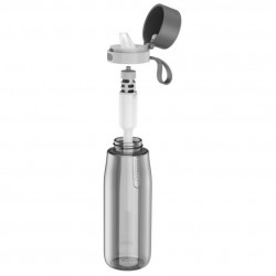 Sticla cu filtru pentru apa Philips GoZero Daily AWP2731GRR/58, 660 ml, 5-38°C, Tritan fara BPA, AWP285, Gri